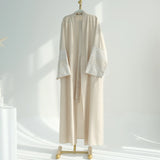 Elegant Embroidered Cardigan Robe