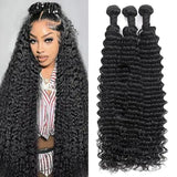 Deep Swirl Virgin Hair Bundles 20-inch Triple Pack