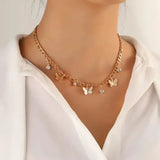 Elegant Butterfly Charm Necklace