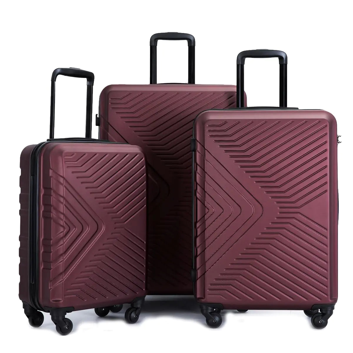 Travelhouse Trio Spinner Luggage Set - Red