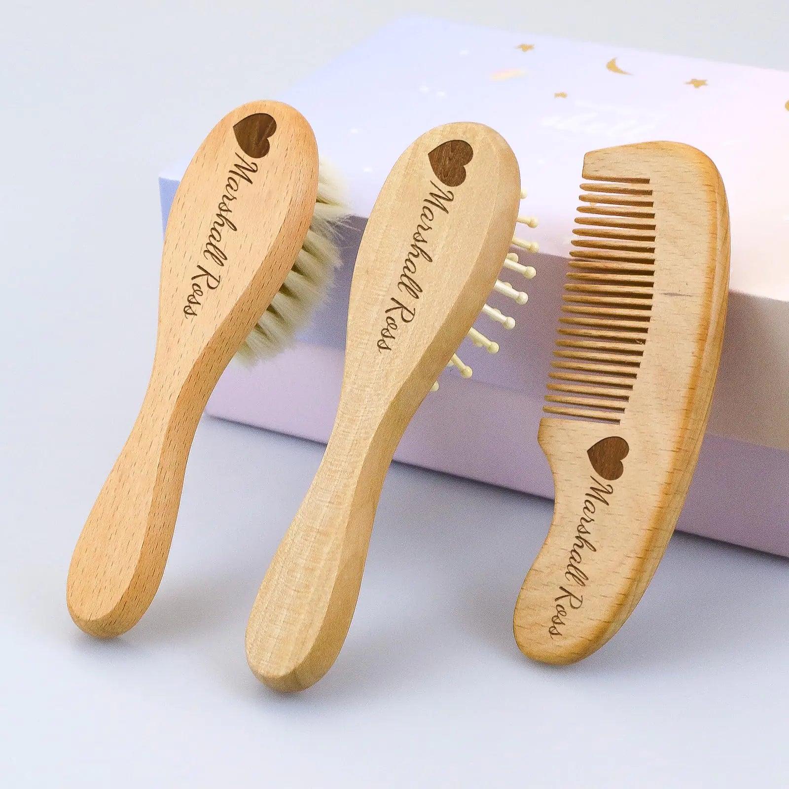 Custom Engraved Newborn Hair Care Kit