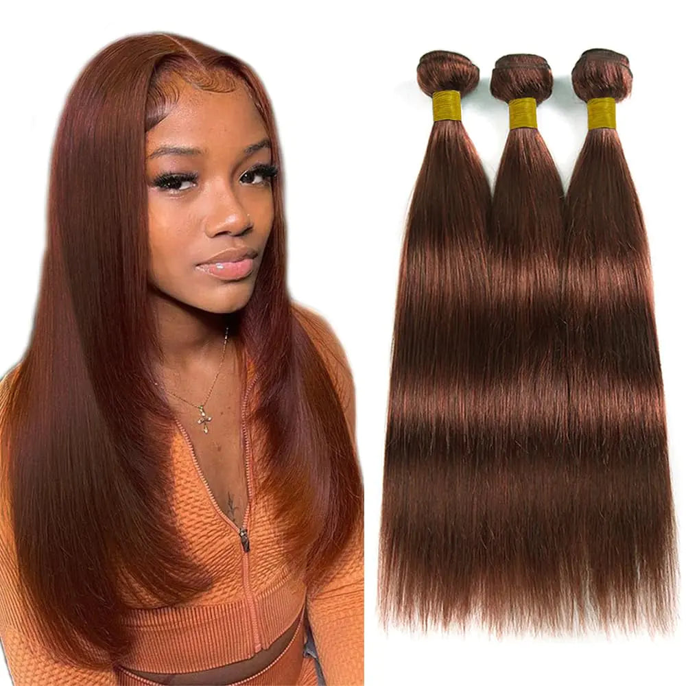 Auburn Brazilian Virgin Hair Bundles