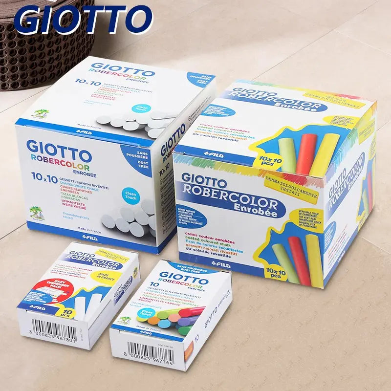 Giotto 100-Piece Vibrant Dust-Free Chalk Set