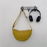 Chic Nylon Color-Block Shoulder Bag