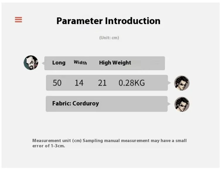 Chic Corduroy Women's Messenger Bag