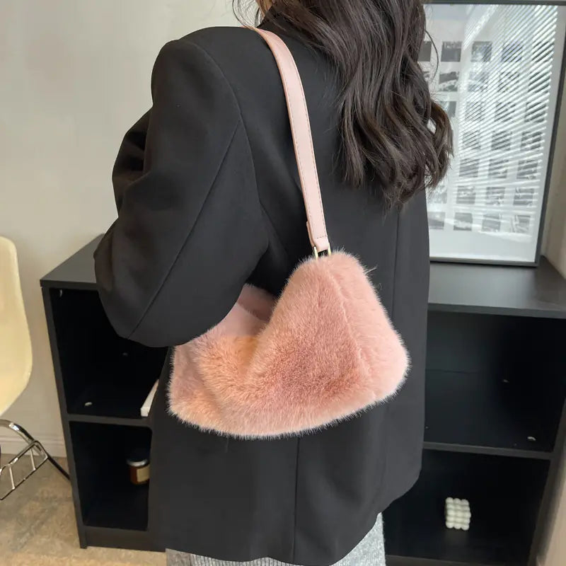 Chic Plush Fashion Shoulder Bag