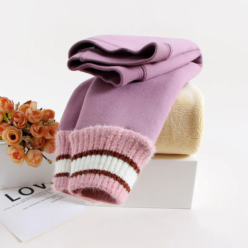 Chic Stripe Leggings for Girls