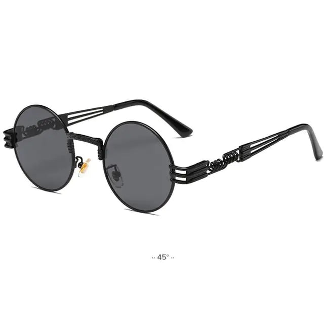 Chic Metal Round Frame Sunglasses