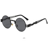 Chic Metal Round Frame Sunglasses