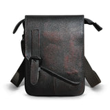 Leaokuu Men's Real Leather Coffee Waist Bag