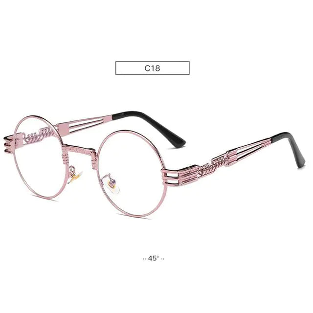Chic Metal Round Frame Sunglasses