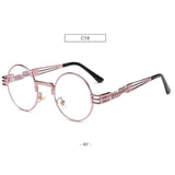 Chic Metal Round Frame Sunglasses