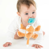 Queebi SnuggleFox Pacifier Pal - Universal Plush Holder & Baby Soother