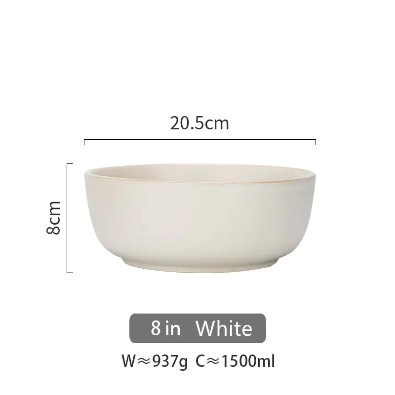 Nordic Chic Ceramic Dining Bowl