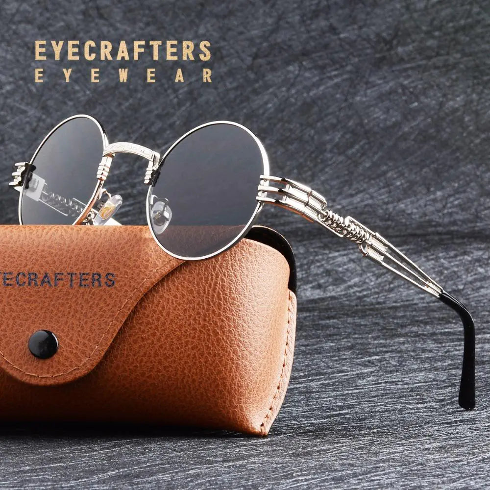 Chic Metal Round Frame Sunglasses