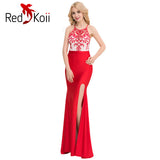 Chic Embroidered Evening Gown