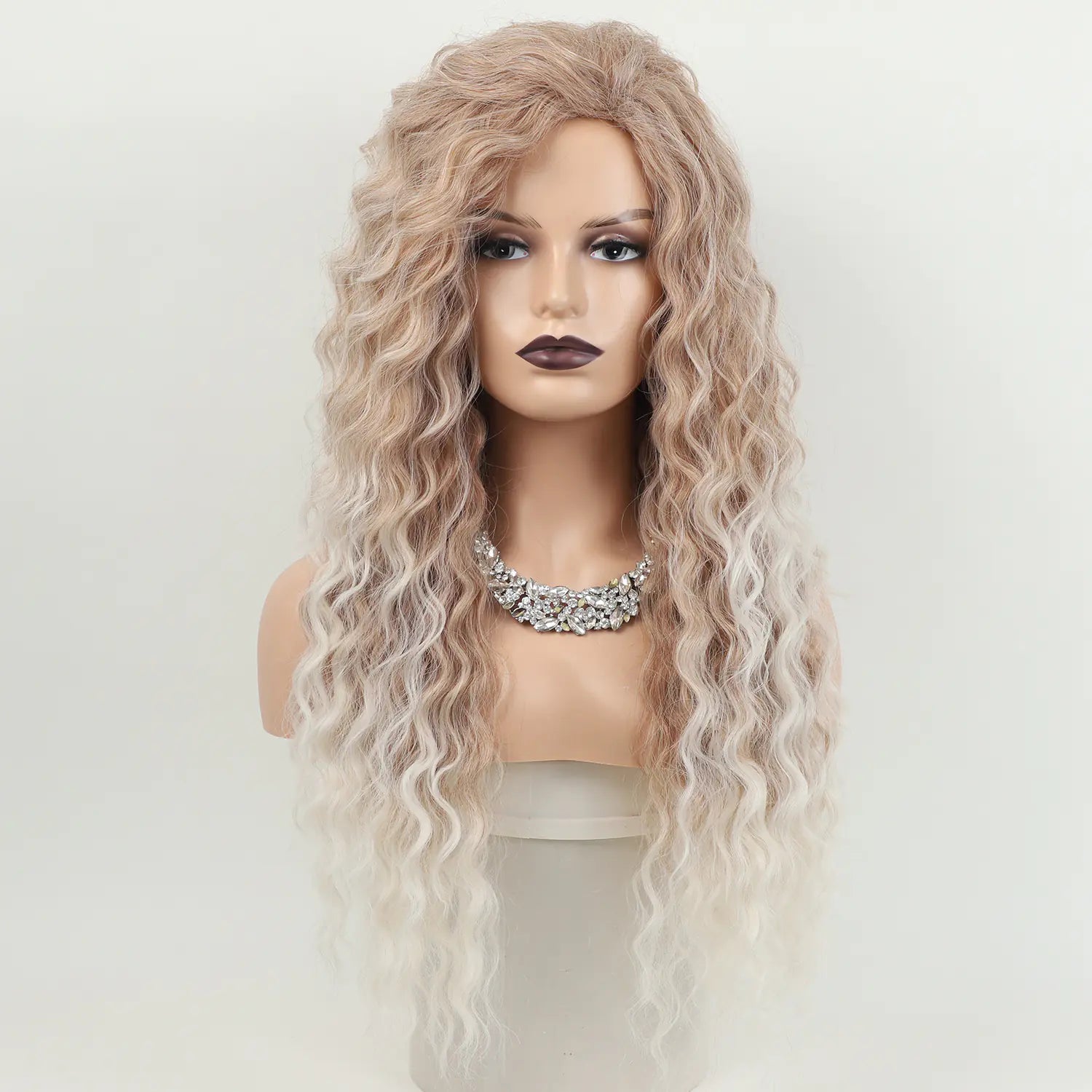 Glamorous Long Blonde Gradient Wig