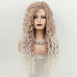 Glamorous Long Blonde Gradient Wig