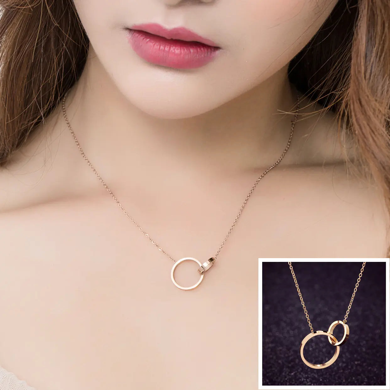 Fashionable Japanese-Korean Style Titanium Steel Necklace