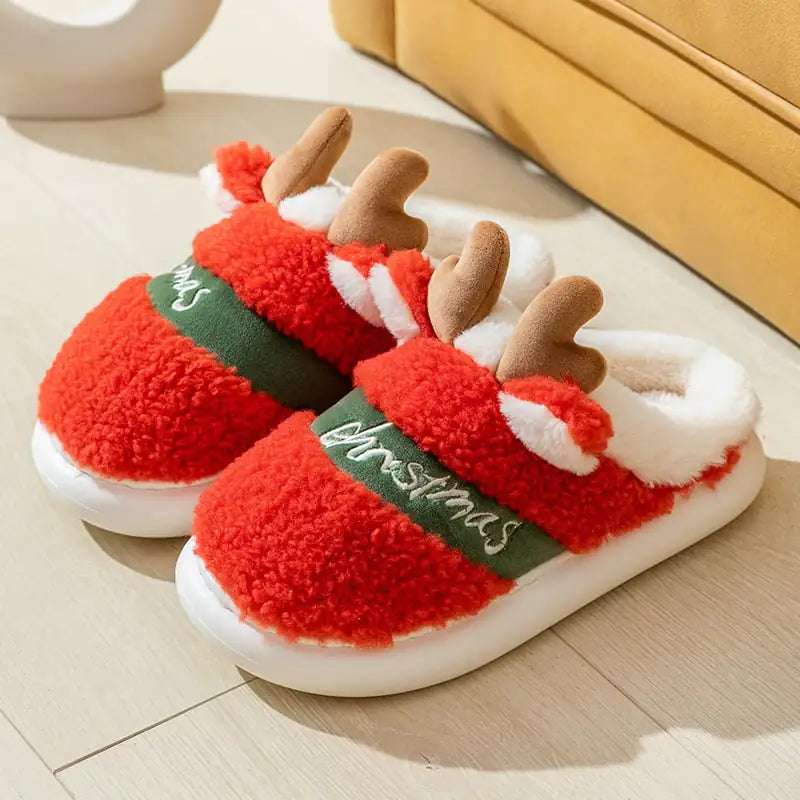Festive Feet Winter Cozy Slippers