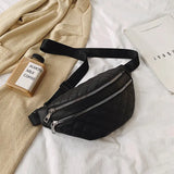 Chic PU Leather Waist & Shoulder Bag