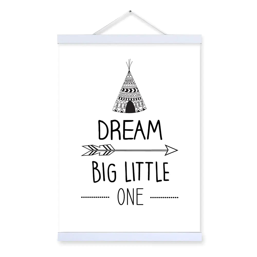Sleek Dream Quotes Wall Art