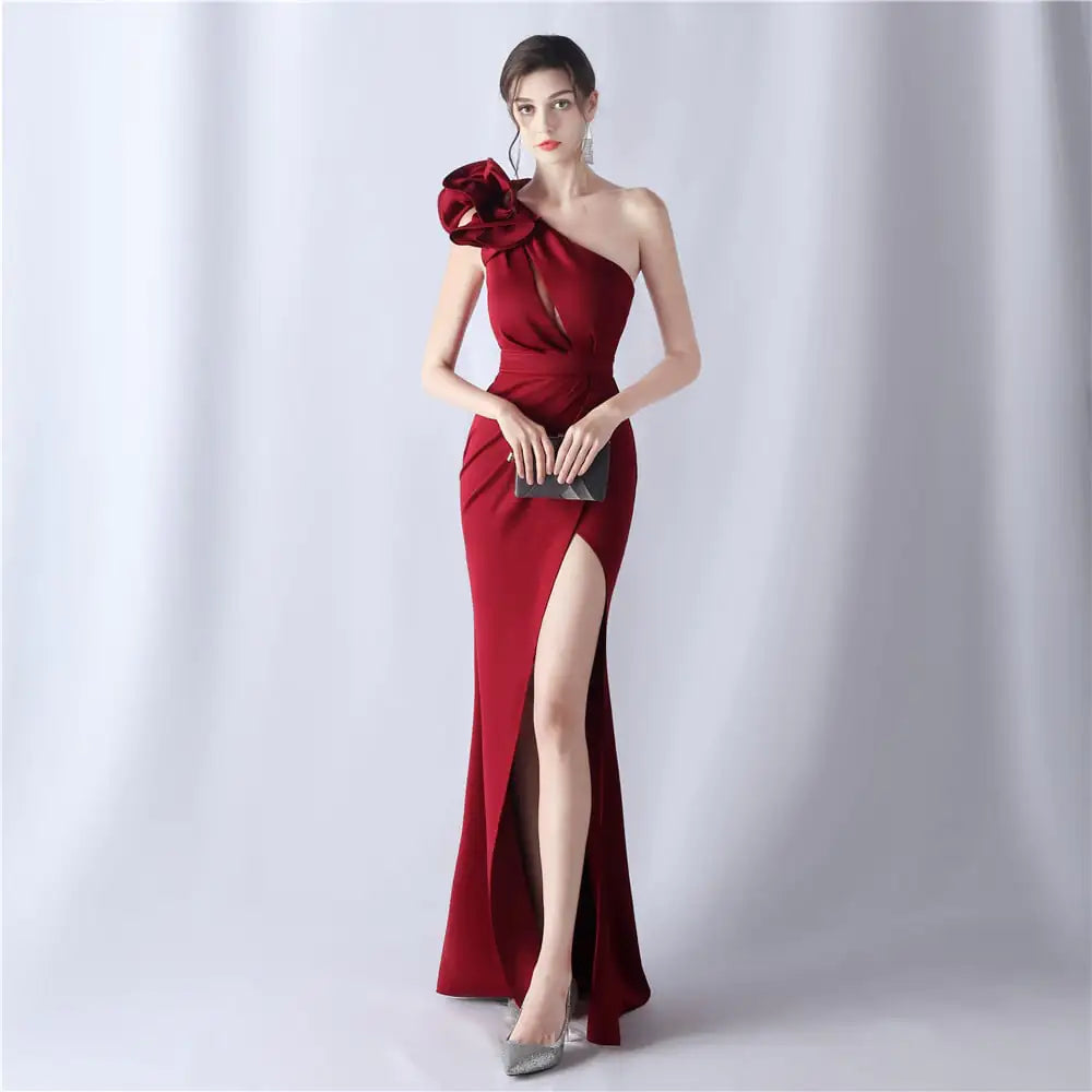 Elegant Craft Flower Gala Dress