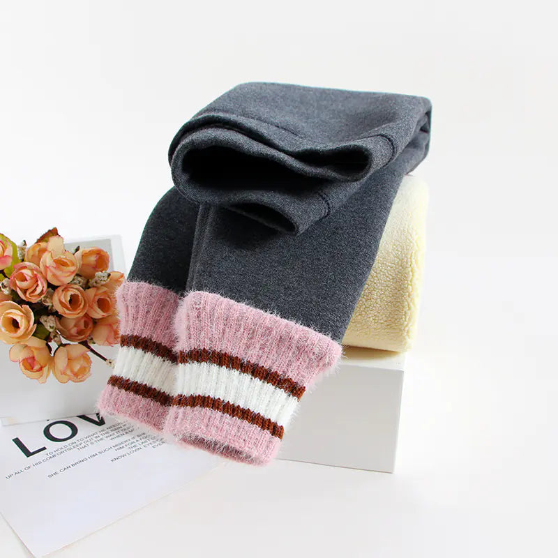 Chic Stripe Leggings for Girls