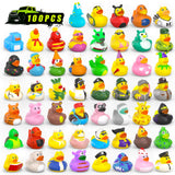 100-Count Themed Rubber Ducks for Parties and Bath Fun