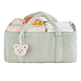 Dahey Bear-Themed Diaper Caddy Organizer for Newborns