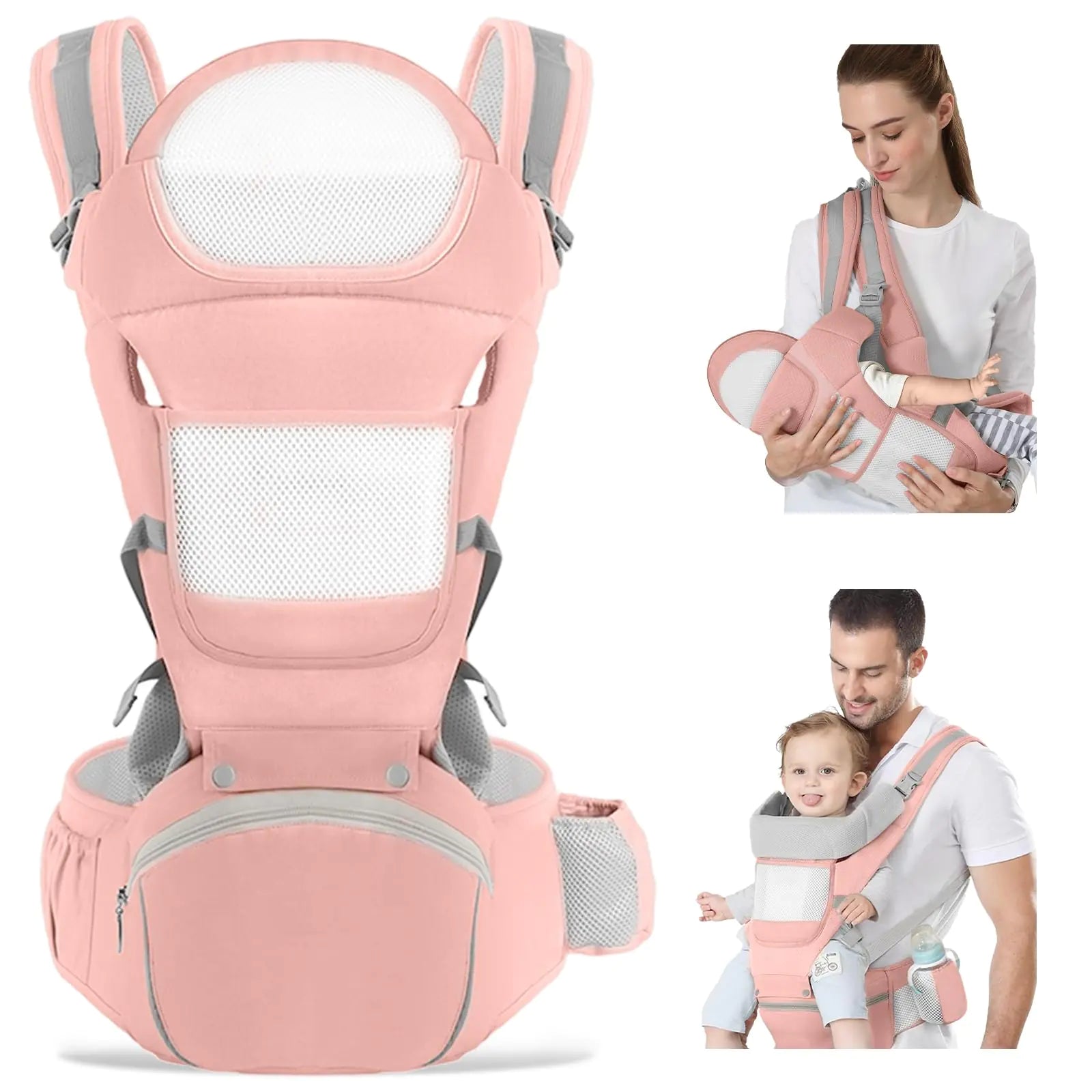 ErgoComfort Baby Carrier with Hip Seat