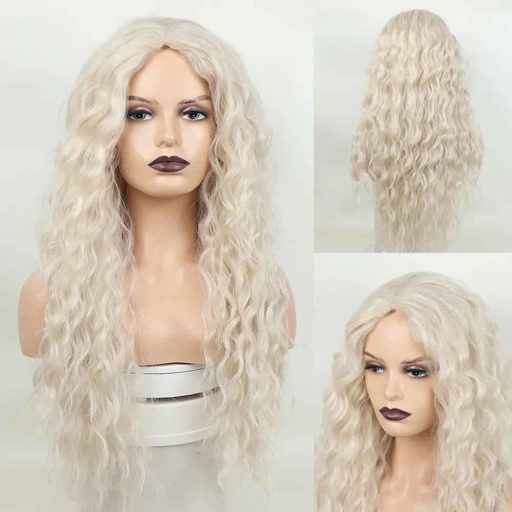 Glamorous Long Blonde Gradient Wig