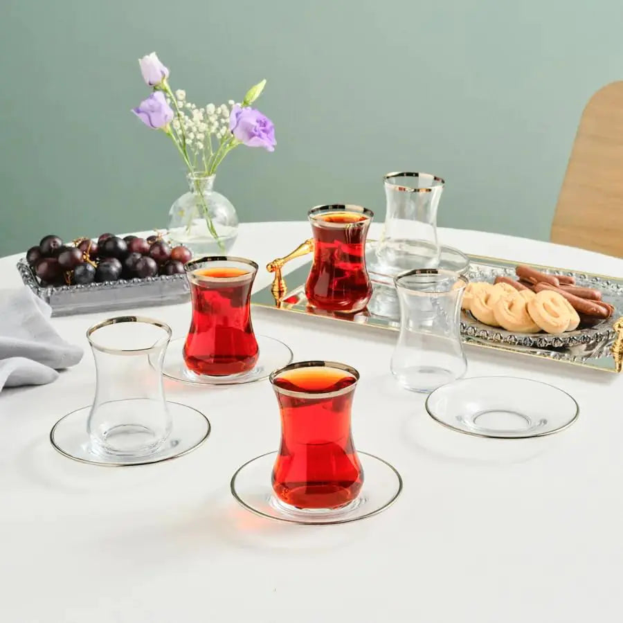 Sydney Elegance 12-Piece Turkish Tea Set