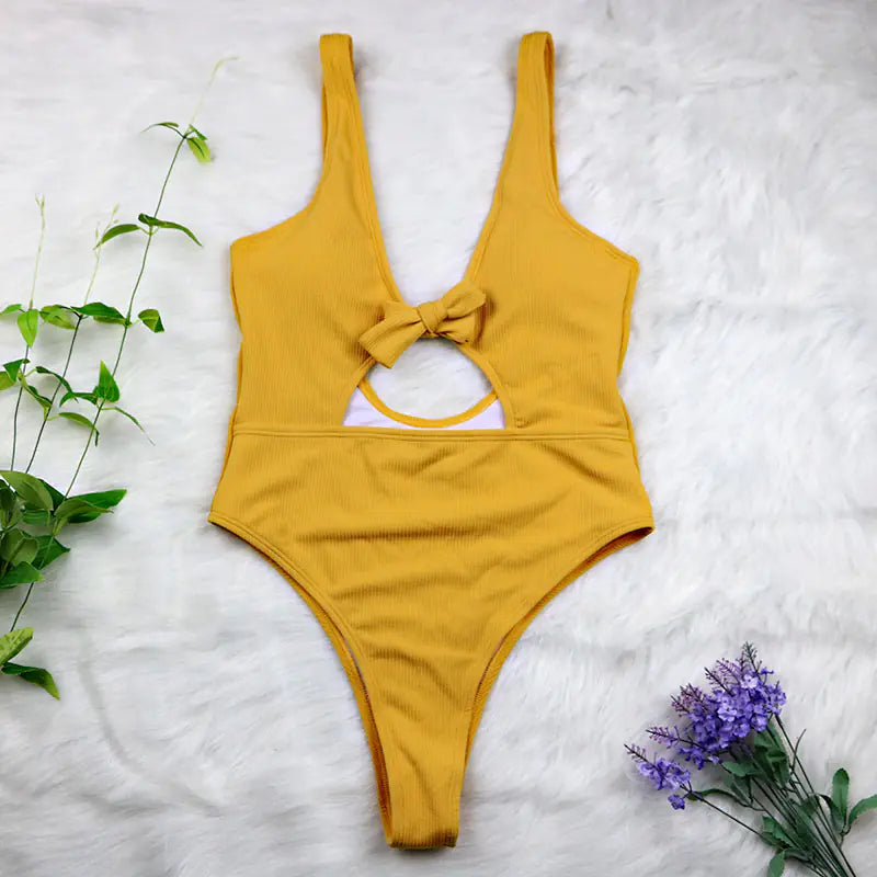 Chic Hollow Backless Swimsuit
