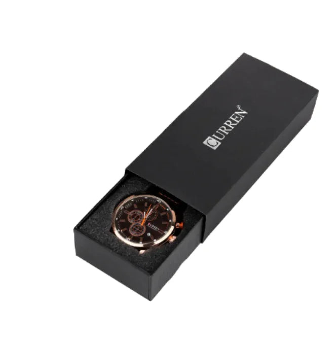 Men’s Quartz Six-Pin Strap Watch