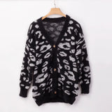 Long Sleeve Leopard Print Cardigan Sweater (3 Colors)
