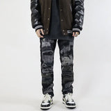 Men's Urban Retro Washed Straight Jeans