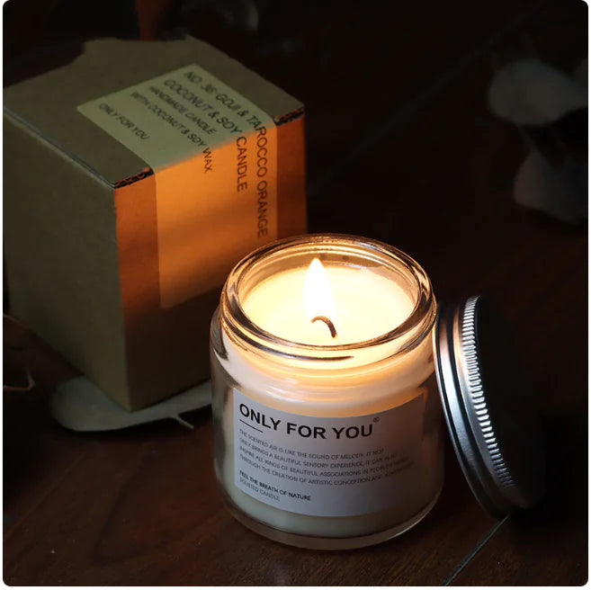 Elegant Scented Soy-Coconut Candle – Unique Present