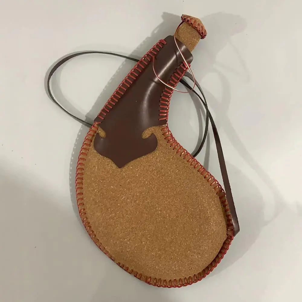 DEAUVIOR Vintage Leather Hip Flask 450ML