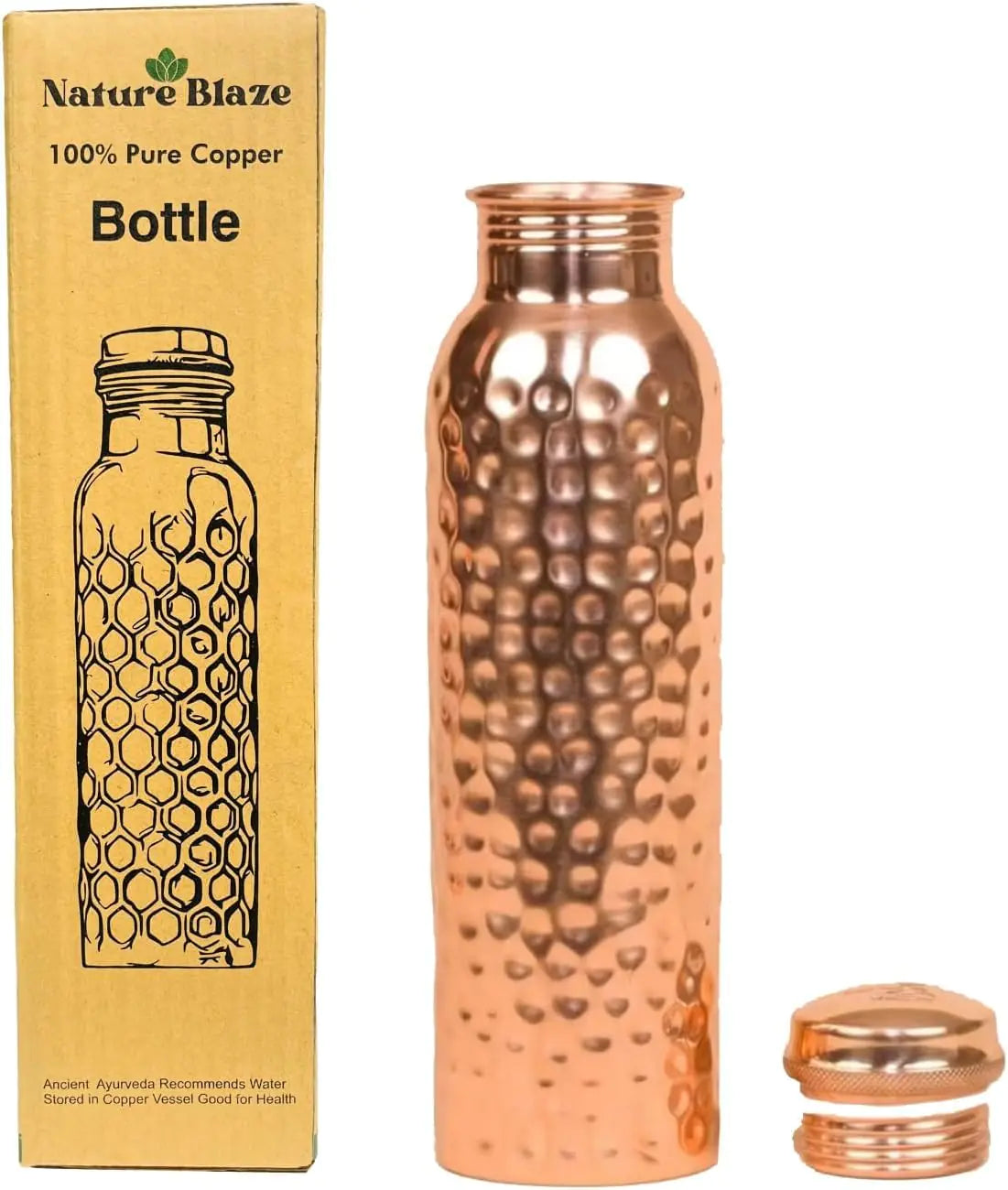CopperPure Ayurvedic Fitness Water Bottle - 1000ML