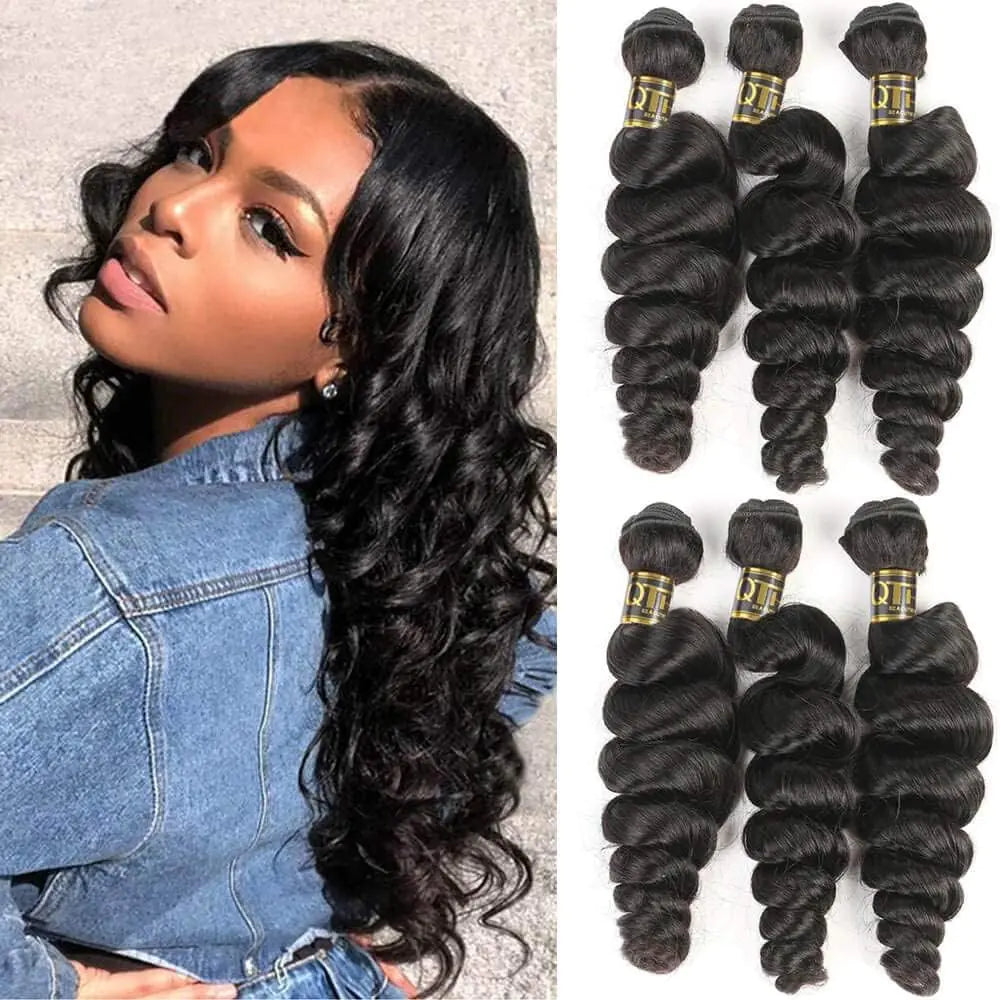 Brazilian Luxe 14A Loose Wave Virgin Hair Bundles
