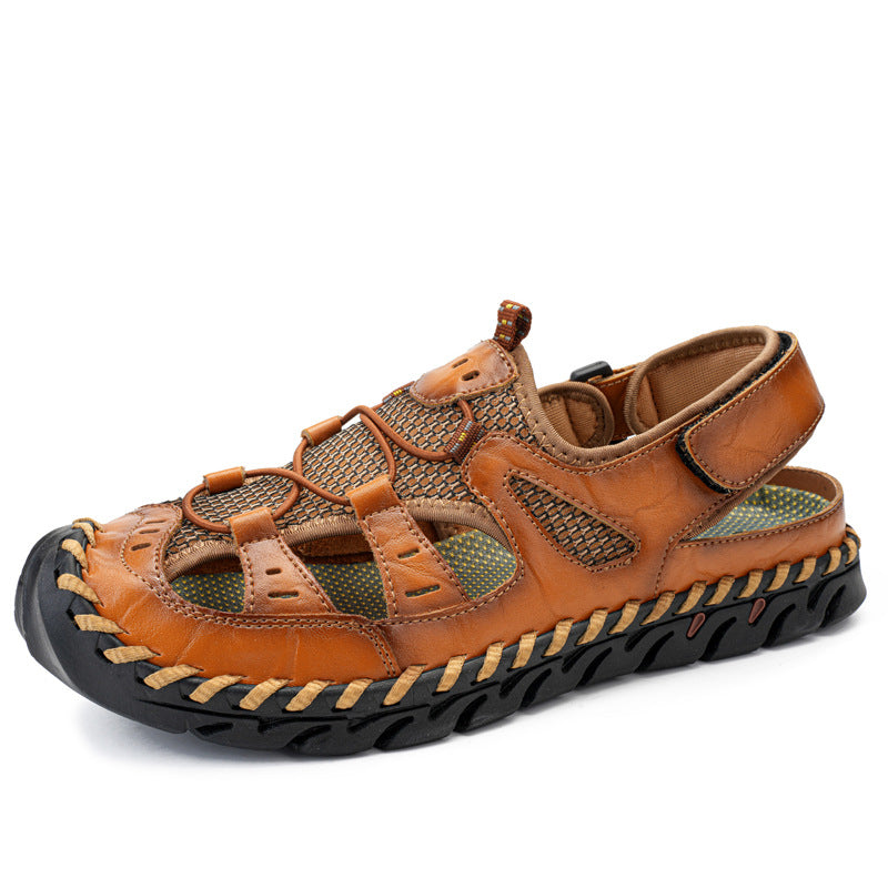 Mens Genuine Leather Casual Sandals