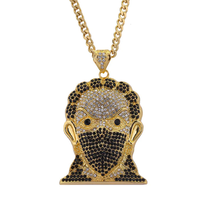 Eco Chic Hip Hop Mask Necklace