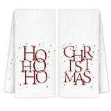 CIOJUNE HoHoHo Christmas Kitchen Towel Set