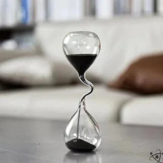 Elegant Glass Timer Art Piece
