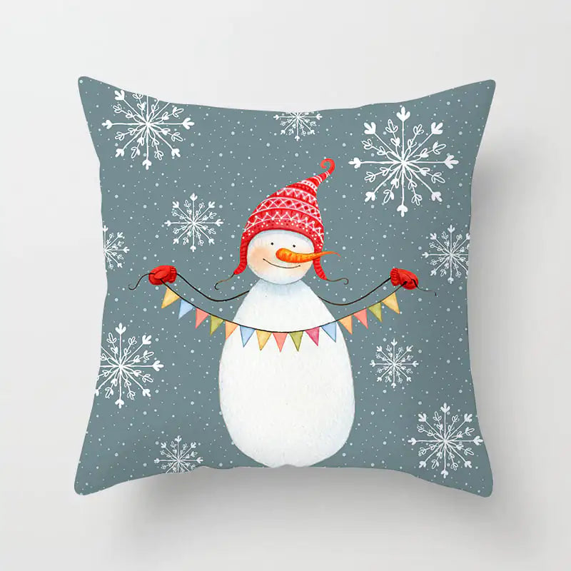 Holiday Cheer Cartoon Pillowcase