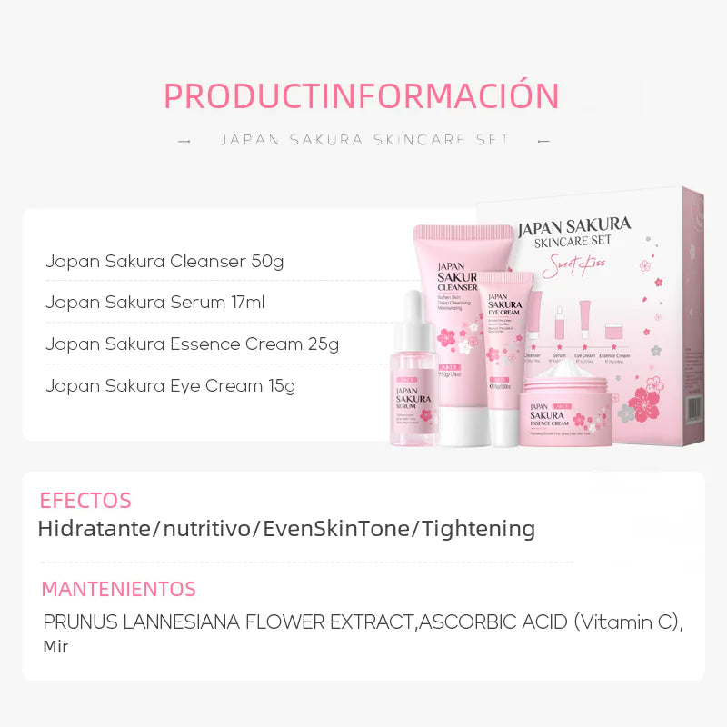 Sakura Bloom Skincare Kit - 4 Piece Set