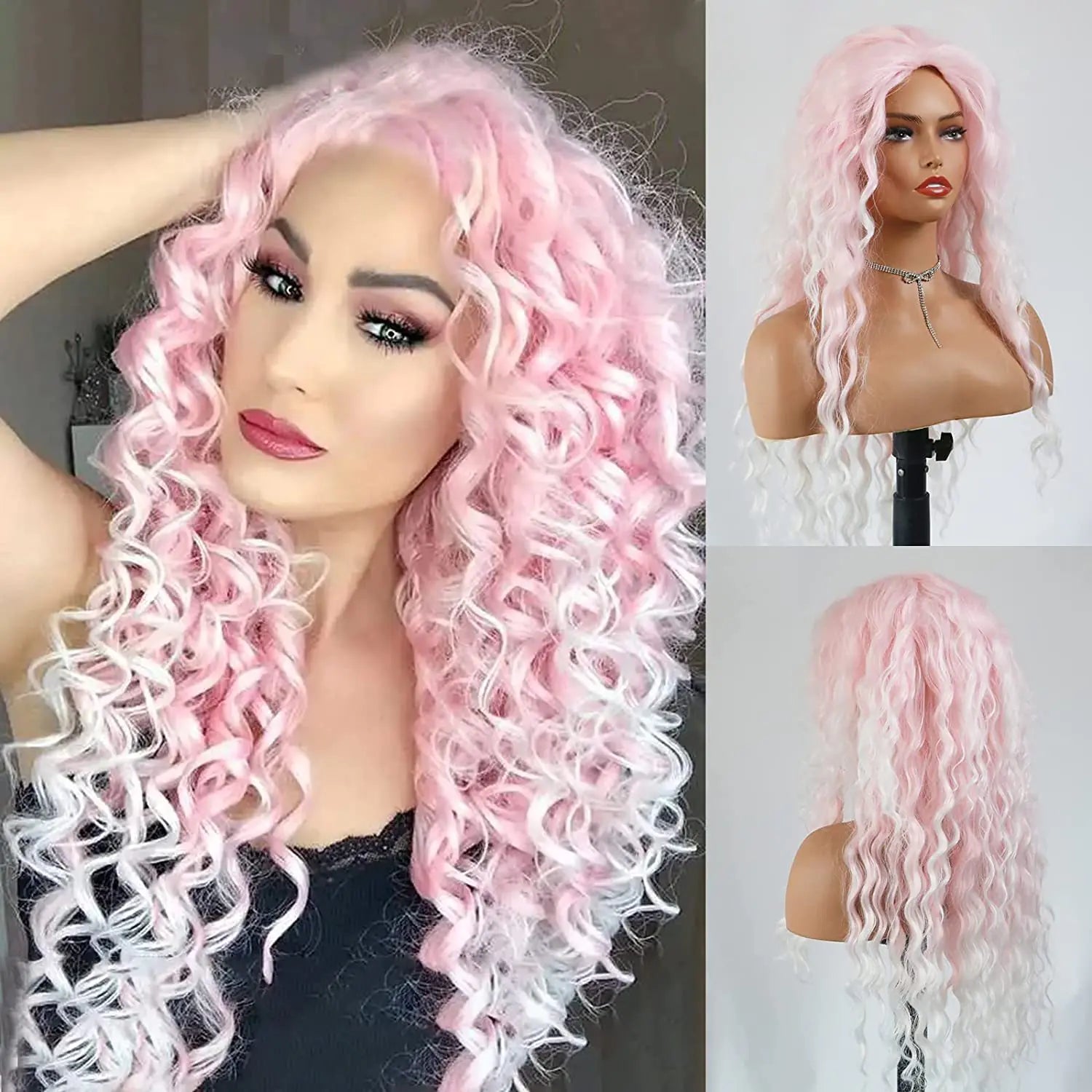 Glamorous Long Blonde Gradient Wig