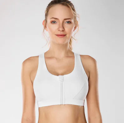 Active-Fit Zippered Sports Bra