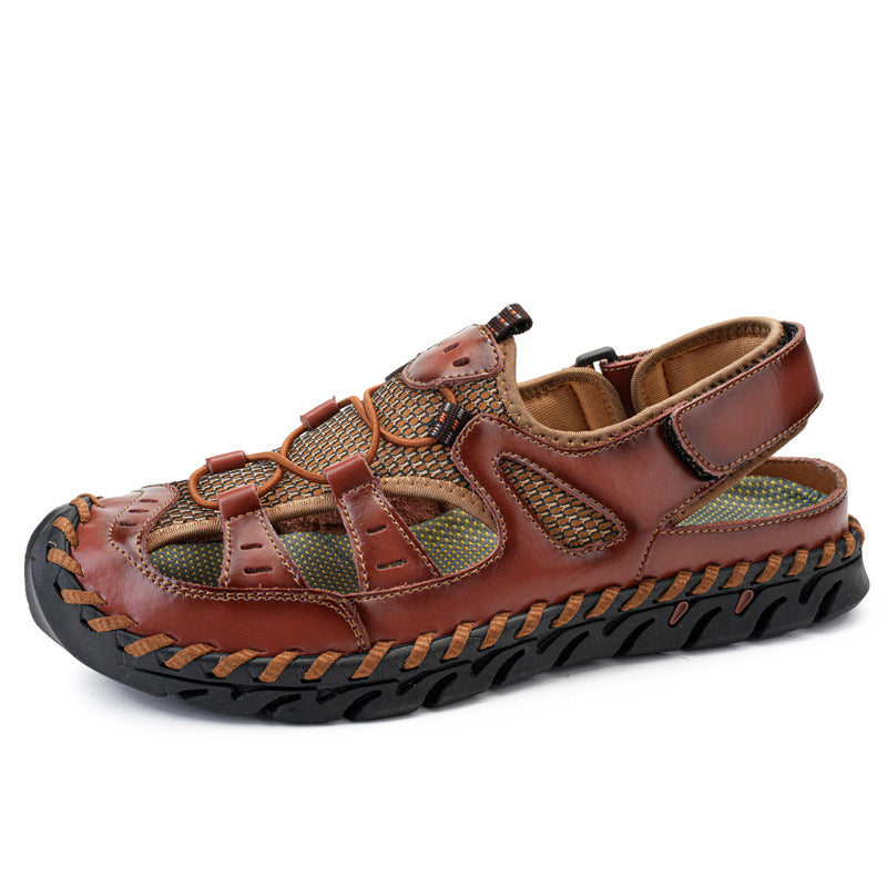 Mens Genuine Leather Casual Sandals